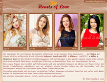 Tablet Screenshot of hearts-of-love.com